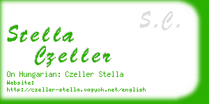 stella czeller business card
